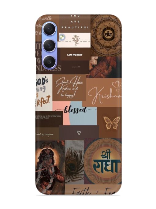 Krishna-Inspired Aesthetic Snap Case for Samsung Galaxy A54 (5G)