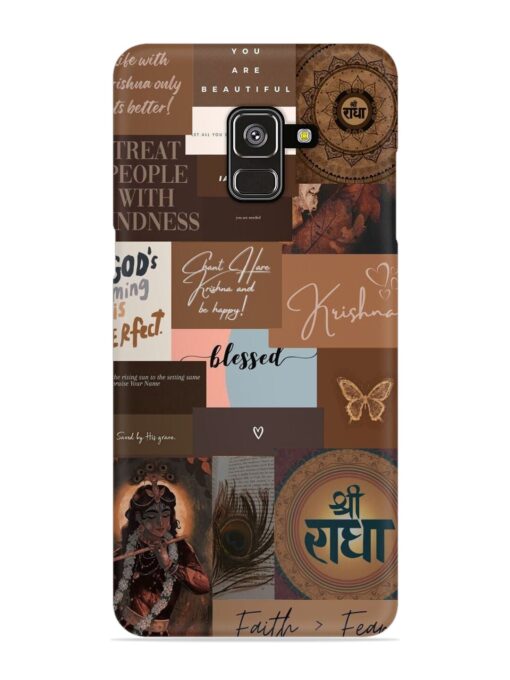 Krishna-Inspired Aesthetic Snap Case for Samsung Galaxy A8 Plus