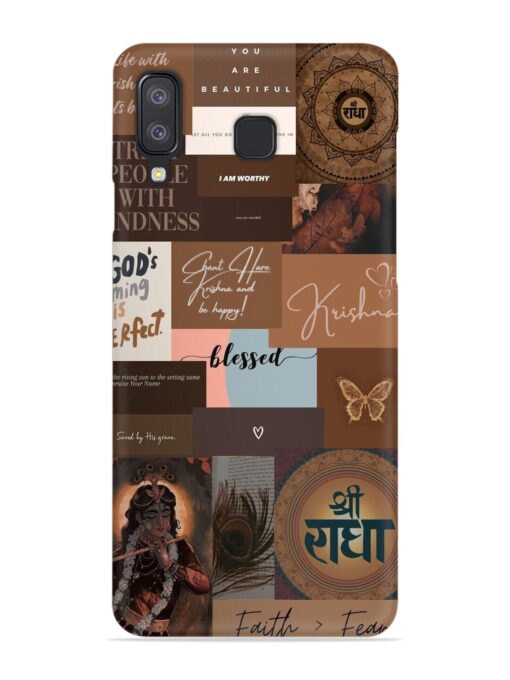 Krishna-Inspired Aesthetic Snap Case for Samsung Galaxy A8 Star