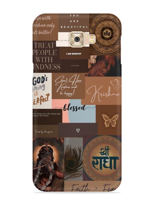 Krishna-Inspired Aesthetic Snap Case for Samsung Galaxy C7 Pro Zapvi