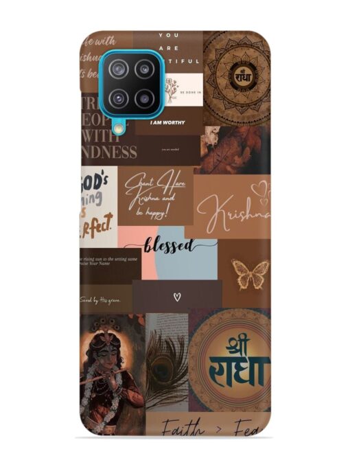 Krishna-Inspired Aesthetic Snap Case for Samsung Galaxy F12 Zapvi