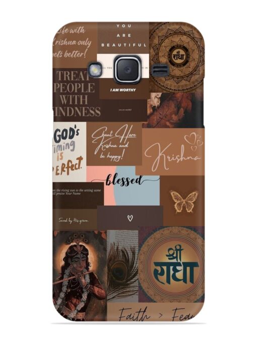 Krishna-Inspired Aesthetic Snap Case for Samsung Galaxy J2 (2015)