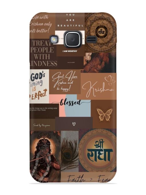 Krishna-Inspired Aesthetic Snap Case for Samsung Galaxy J7 (2015) Zapvi