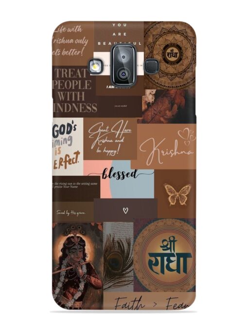 Krishna-Inspired Aesthetic Snap Case for Samsung Galaxy J7 Duo