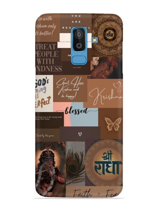 Krishna-Inspired Aesthetic Snap Case for Samsung Galaxy J8 Zapvi