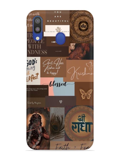 Krishna-Inspired Aesthetic Snap Case for Samsung Galaxy M20 Zapvi