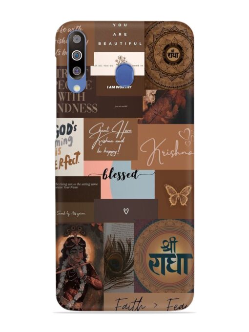 Krishna-Inspired Aesthetic Snap Case for Samsung Galaxy M30 Zapvi