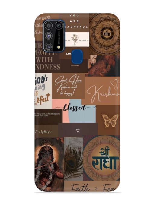 Krishna-Inspired Aesthetic Snap Case for Samsung Galaxy M31 Prime