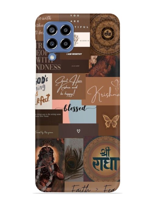 Krishna-Inspired Aesthetic Snap Case for Samsung Galaxy M33 (5G) Zapvi