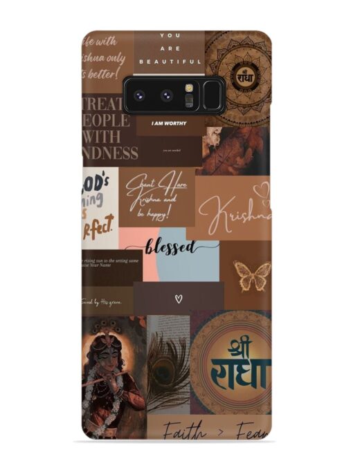 Krishna-Inspired Aesthetic Snap Case for Samsung Galaxy Note 8