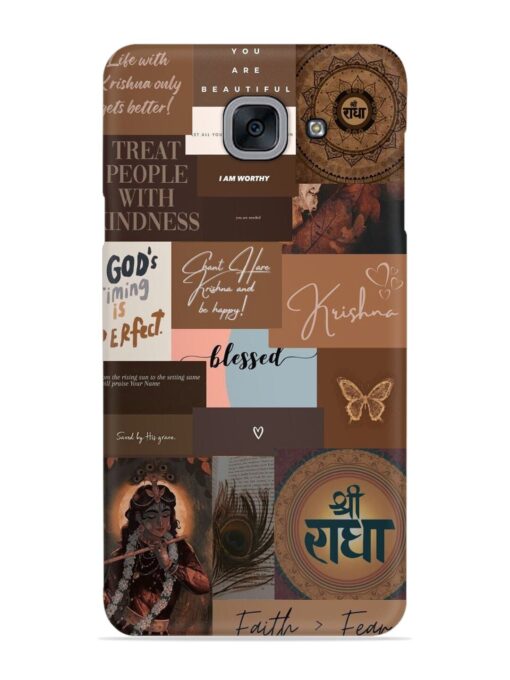 Krishna-Inspired Aesthetic Snap Case for Samsung Galaxy On Max