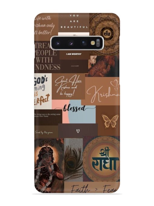 Krishna-Inspired Aesthetic Snap Case for Samsung Galaxy S10