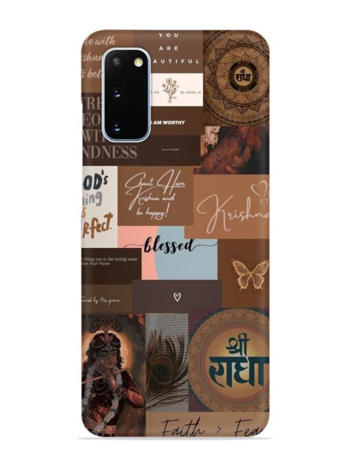 Krishna-Inspired Aesthetic Snap Case for Samsung Galaxy S20 Zapvi