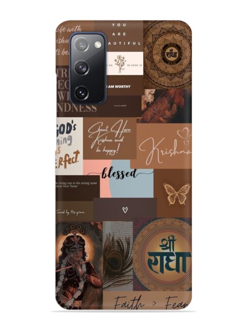 Krishna-Inspired Aesthetic Snap Case for Samsung Galaxy S20 Fe (5G) Zapvi