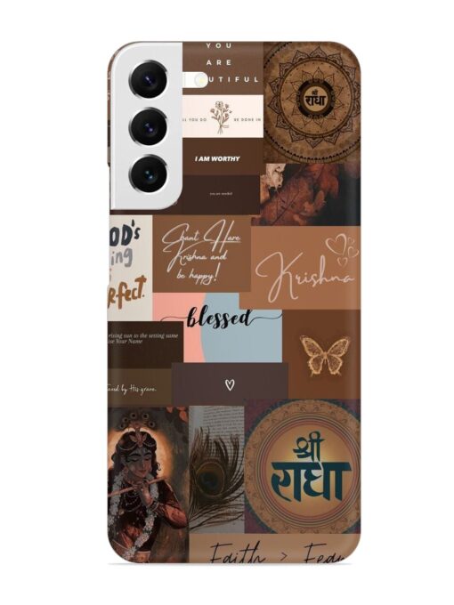 Krishna-Inspired Aesthetic Snap Case for Samsung Galaxy S22 Plus Zapvi