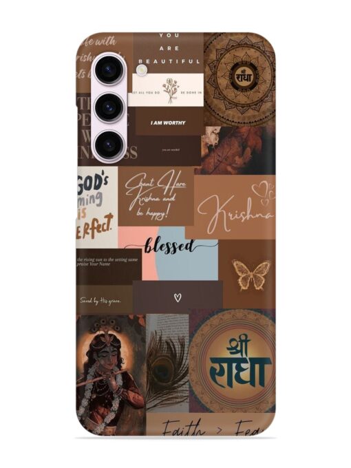 Krishna-Inspired Aesthetic Snap Case for Samsung Galaxy S23 Plus (5G) Zapvi