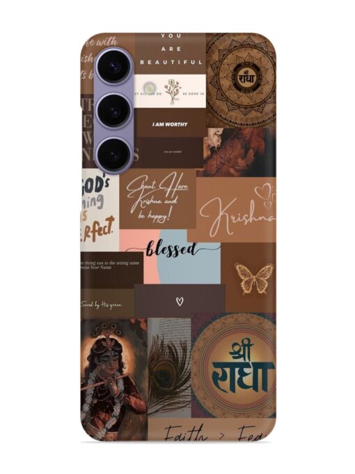 Krishna-Inspired Aesthetic Snap Case for Samsung Galaxy S24 Plus (5G) Zapvi