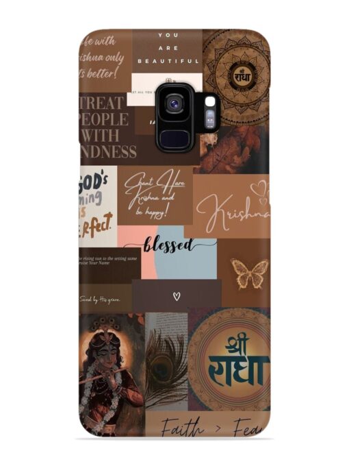 Krishna-Inspired Aesthetic Snap Case for Samsung Galaxy S9 Zapvi