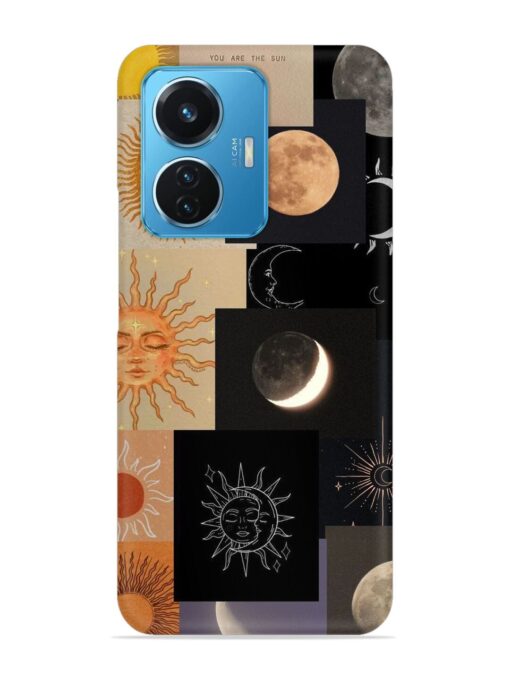 Celestial Collage Snap Case for Vivo T1 (44W) Zapvi