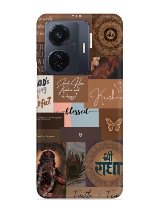 Krishna-Inspired Aesthetic Snap Case for Vivo T1 Pro (5G) Zapvi