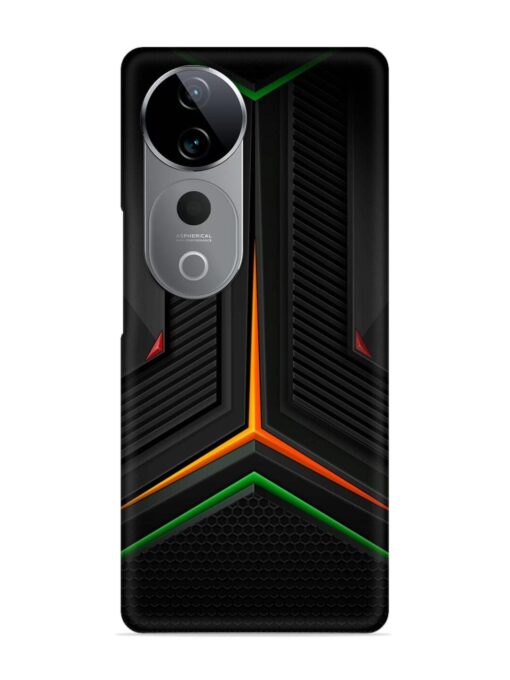 Orange Triangle Light Snap Case for Vivo T3 Ultra (5G) Zapvi