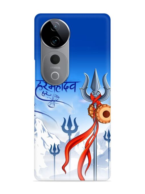 Har Har Mahadev Trishul Snap Case for Vivo T3 Ultra (5G) Zapvi