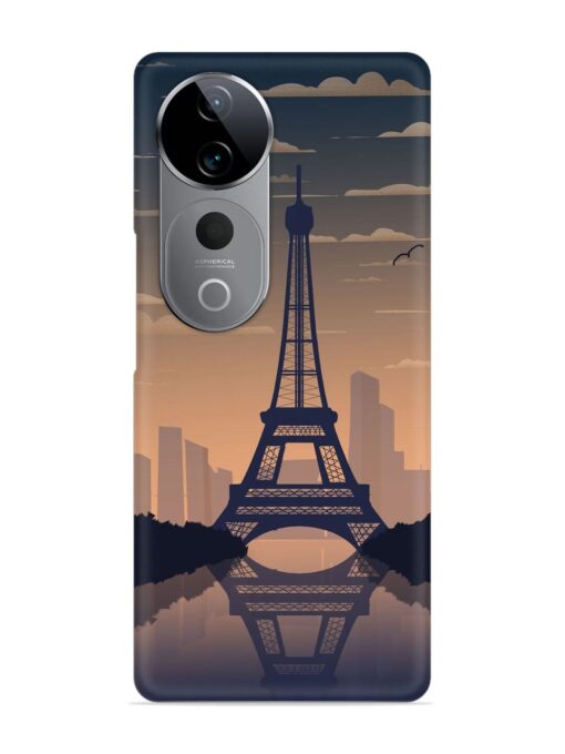 France Paris Eiffel Tower Gradient Snap Case for Vivo T3 Ultra (5G) Zapvi