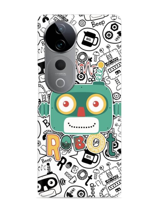 Robot Modern Seamless Pattern Snap Case for Vivo T3 Ultra (5G)