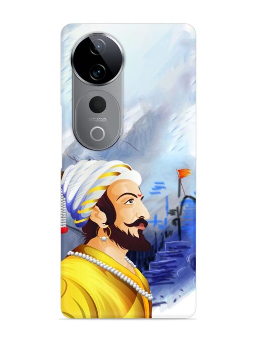 Shivaji Maharaj Color Paint Art Snap Case for Vivo T3 Ultra (5G)