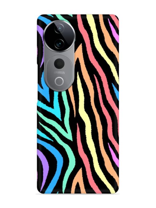 Colorful Abstract Zebra Snap Case for Vivo T3 Ultra (5G)