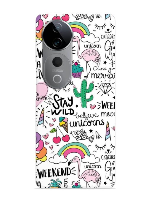 Unicorn Ice Cream Snap Case for Vivo T3 Ultra (5G)