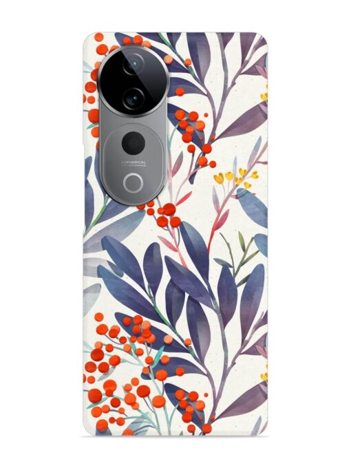 Seamless Floral Pattern Snap Case for Vivo T3 Ultra (5G)