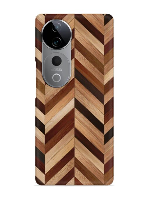 Seamless Wood Parquet Snap Case for Vivo T3 Ultra (5G)