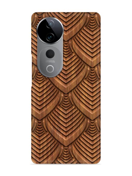 Carved Pattern On Snap Case for Vivo T3 Ultra (5G)