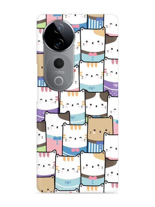 Cute Adorable Cat Snap Case for Vivo T3 Ultra (5G)