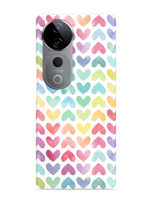 Seamless Colorful Watercolor Snap Case for Vivo T3 Ultra (5G)