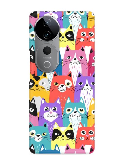 Funny Cartoon Cats Snap Case for Vivo T3 Ultra (5G)