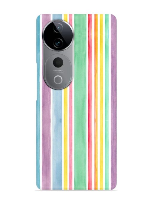 Hand Drawn Watercolor Snap Case for Vivo T3 Ultra (5G)