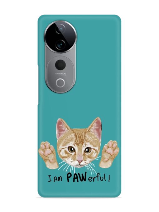 Typography Slogan Cat Snap Case for Vivo T3 Ultra (5G)