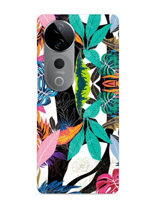 Floral Pattern Bright Snap Case for Vivo T3 Ultra (5G)