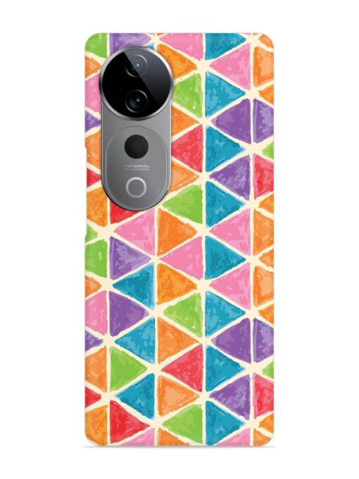 Seamless Colorful Isometric Snap Case for Vivo T3 Ultra (5G)