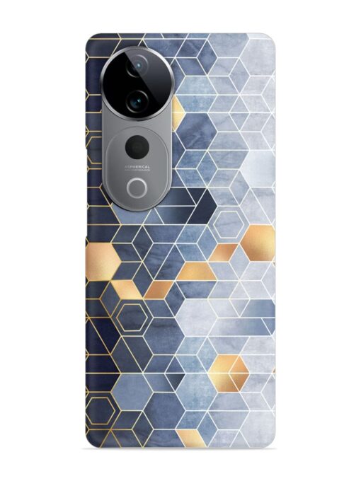 Geometric Abstraction Hexagons Snap Case for Vivo T3 Ultra (5G)