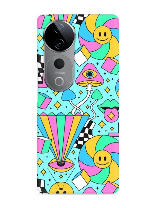 Trippy Rainbow 60S Snap Case for Vivo T3 Ultra (5G)