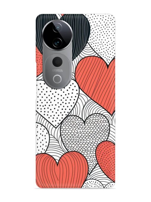 Girly Heart Seamless Snap Case for Vivo T3 Ultra (5G)