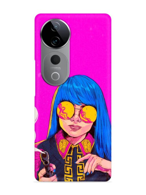 Aesthetic Anime Girl Snap Case for Vivo T3 Ultra (5G)