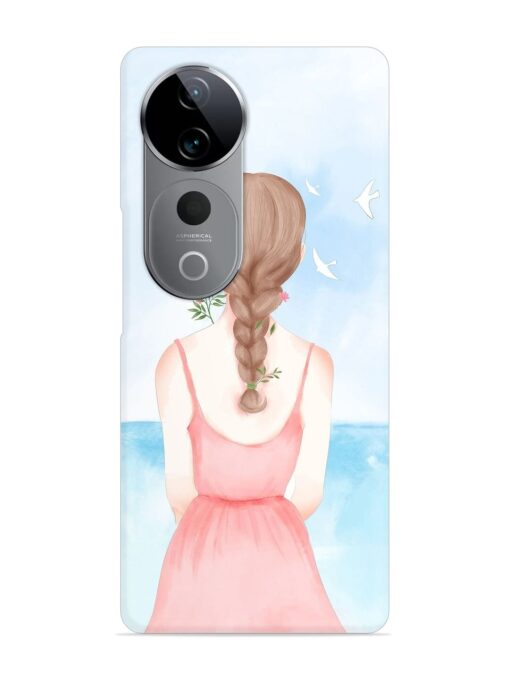 Watercolor Girl Vector Snap Case for Vivo T3 Ultra (5G)