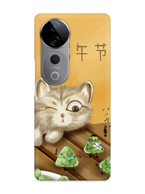 Cat Scorpion Dancing Snap Case for Vivo T3 Ultra (5G)