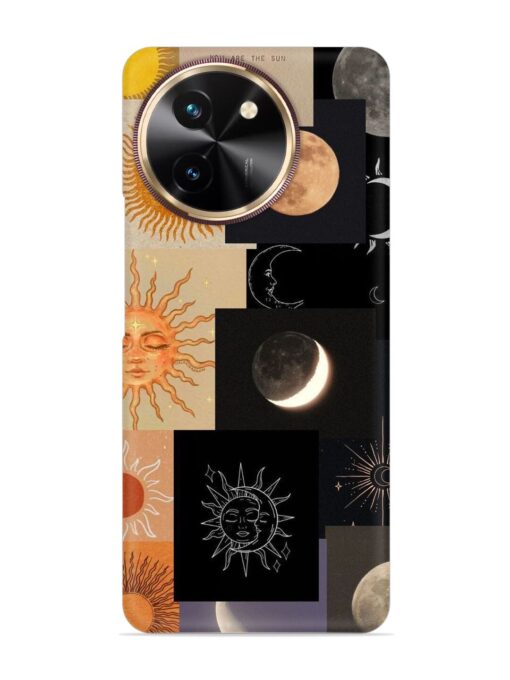 Celestial Collage Snap Case for Vivo T3X (5G)