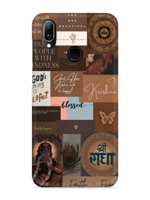 Krishna-Inspired Aesthetic Snap Case for Vivo V11 Zapvi