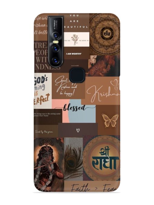 Krishna-Inspired Aesthetic Snap Case for Vivo V15 Zapvi